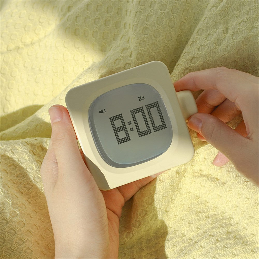 MUID H-CL-04 Smart Square Alarm Clock Bedside LED Wake-Up Night Light Desktop Digital Table Snooze Clock Home Decor