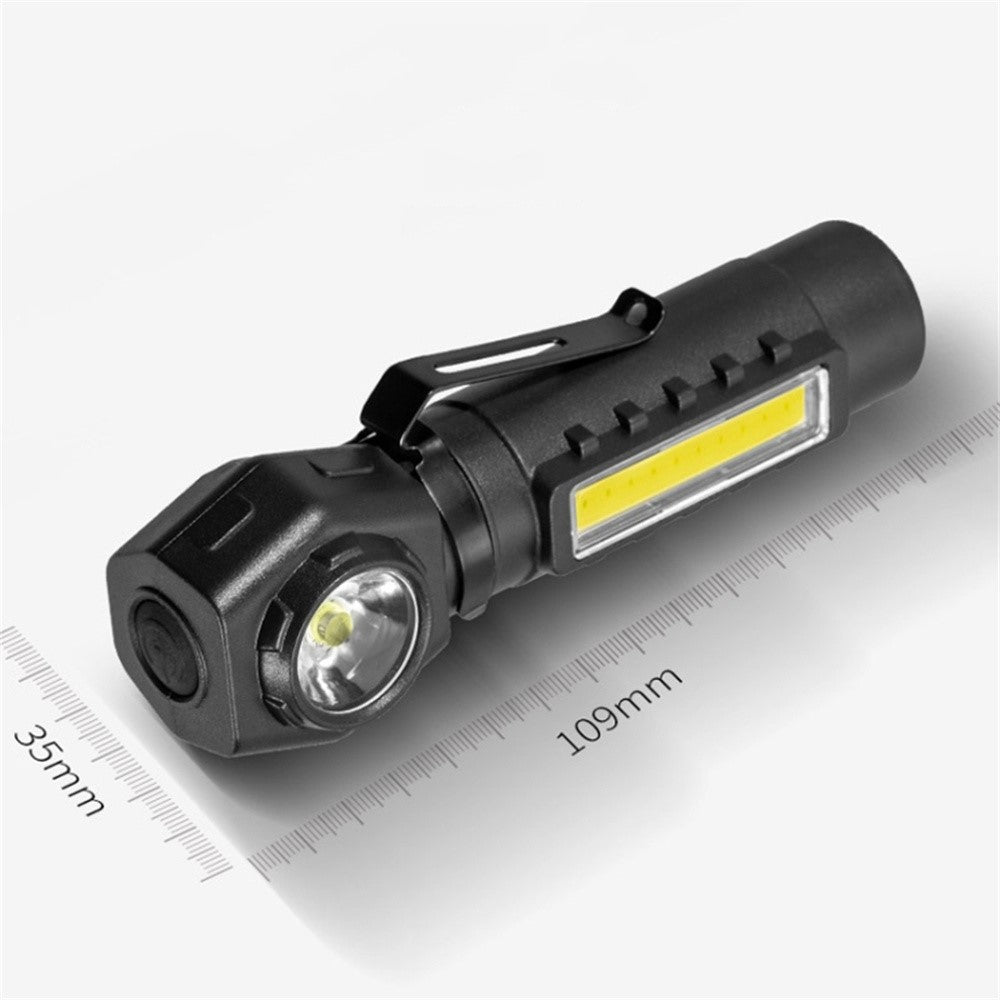 KX212 Aluminum Alloy USB Rechargeable COB Flashlight LED Headlamp High Intensity Long Range Camping Light