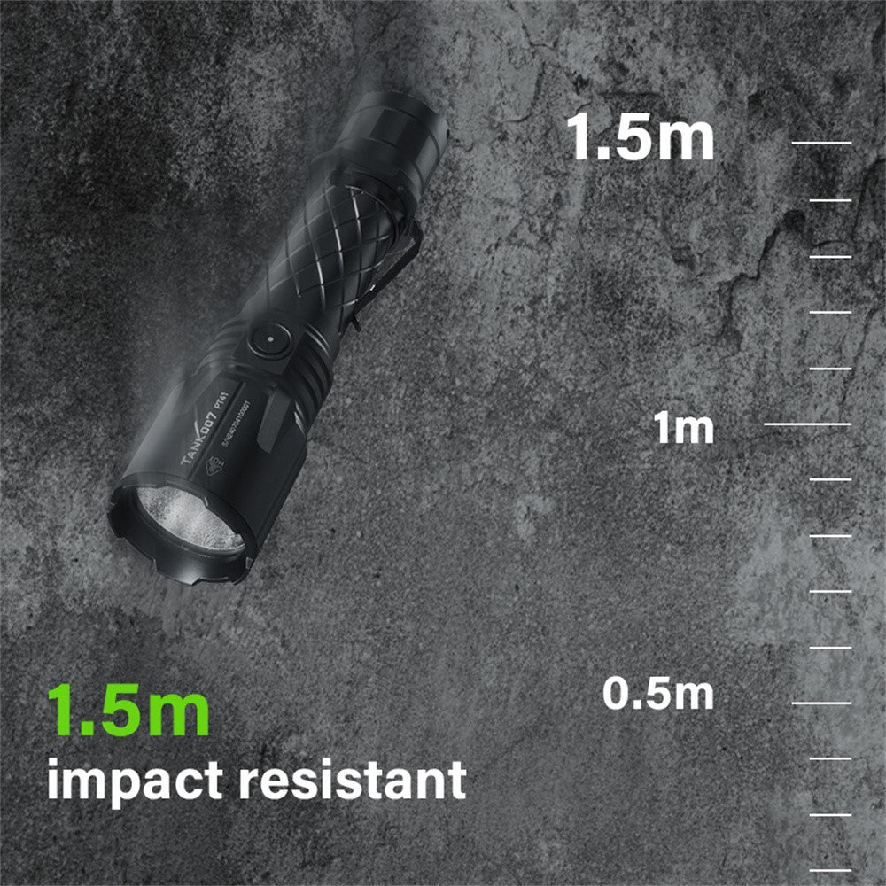 TANK007 PT41 30W High Power Tactical Flashlight Aluminum Alloy Rechargeable Outdoor Emergency Torch
