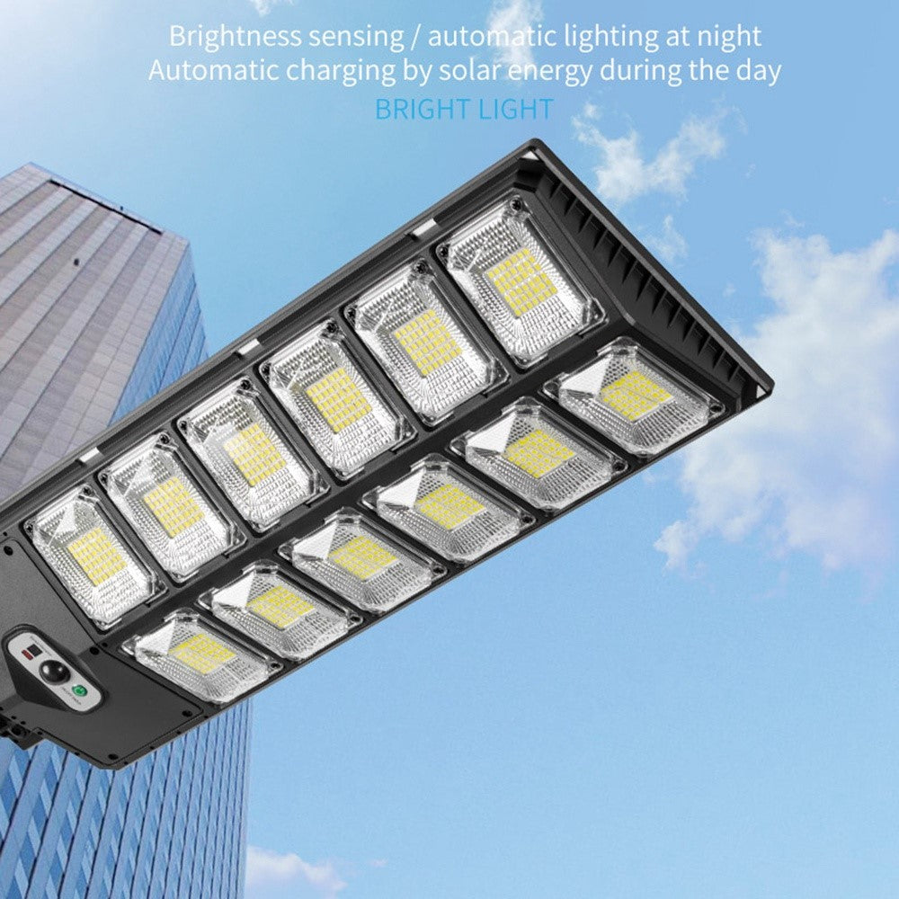 W789B-6 LED Solar Motion Sensor Lights Outdoor Street Lights with Multi-Angle Adjustable / 3 Lighting Modes IP65 Waterproof Security Flood Light for Front Door Yard Garage