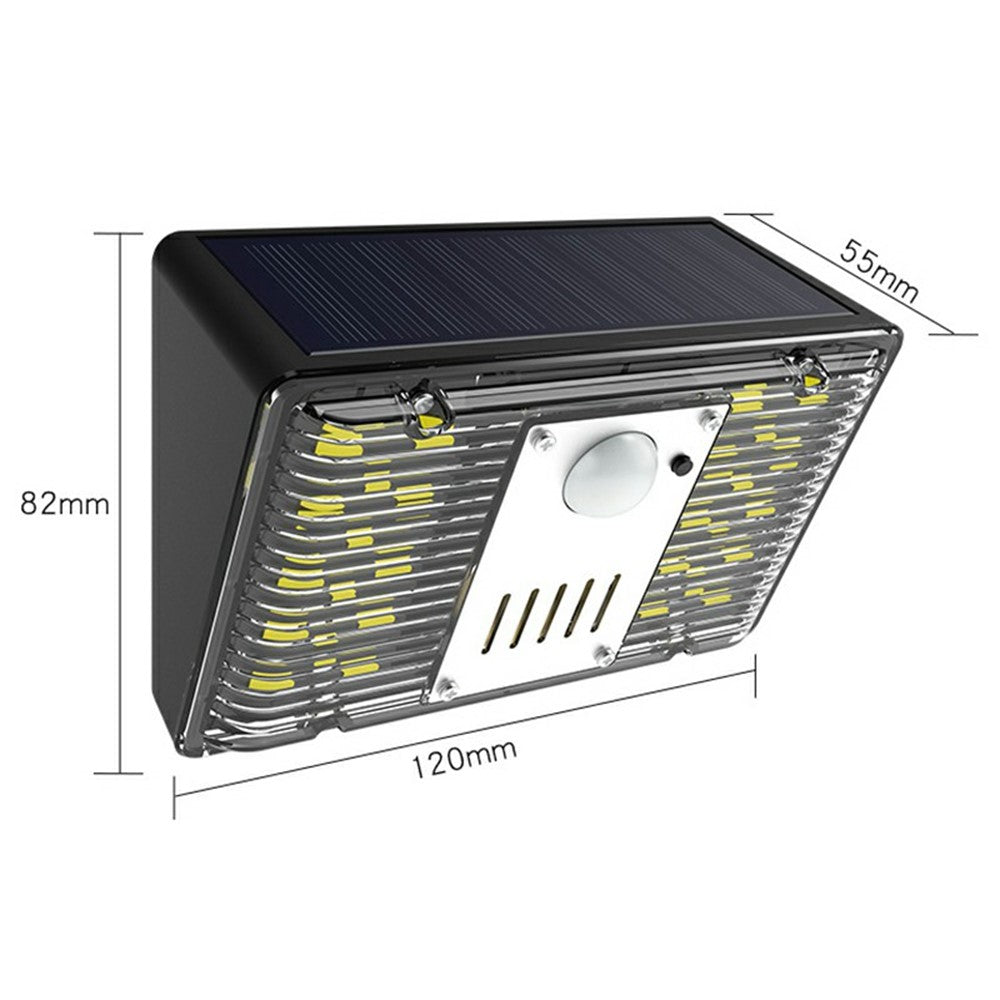N775 Solar Powered Motion Sensor Light Outdoor Garden Security Alarm Light with 4 Lighting Modes