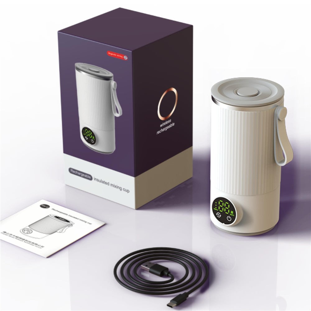 18W Wireless Rechargeable 6000mAh Bottle Warmer Stainless Steel+PP Milk Defrosting Device With EU Plug