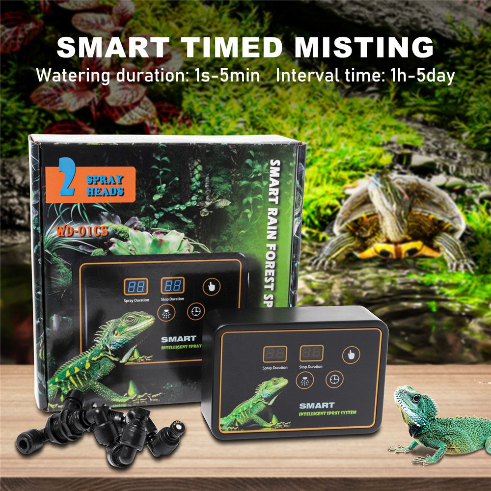 WD-01CS Automatic Mist Spray System Electronic Timer LCD Display Sprinkler Controller Terrarium Spray Kit EU Plug