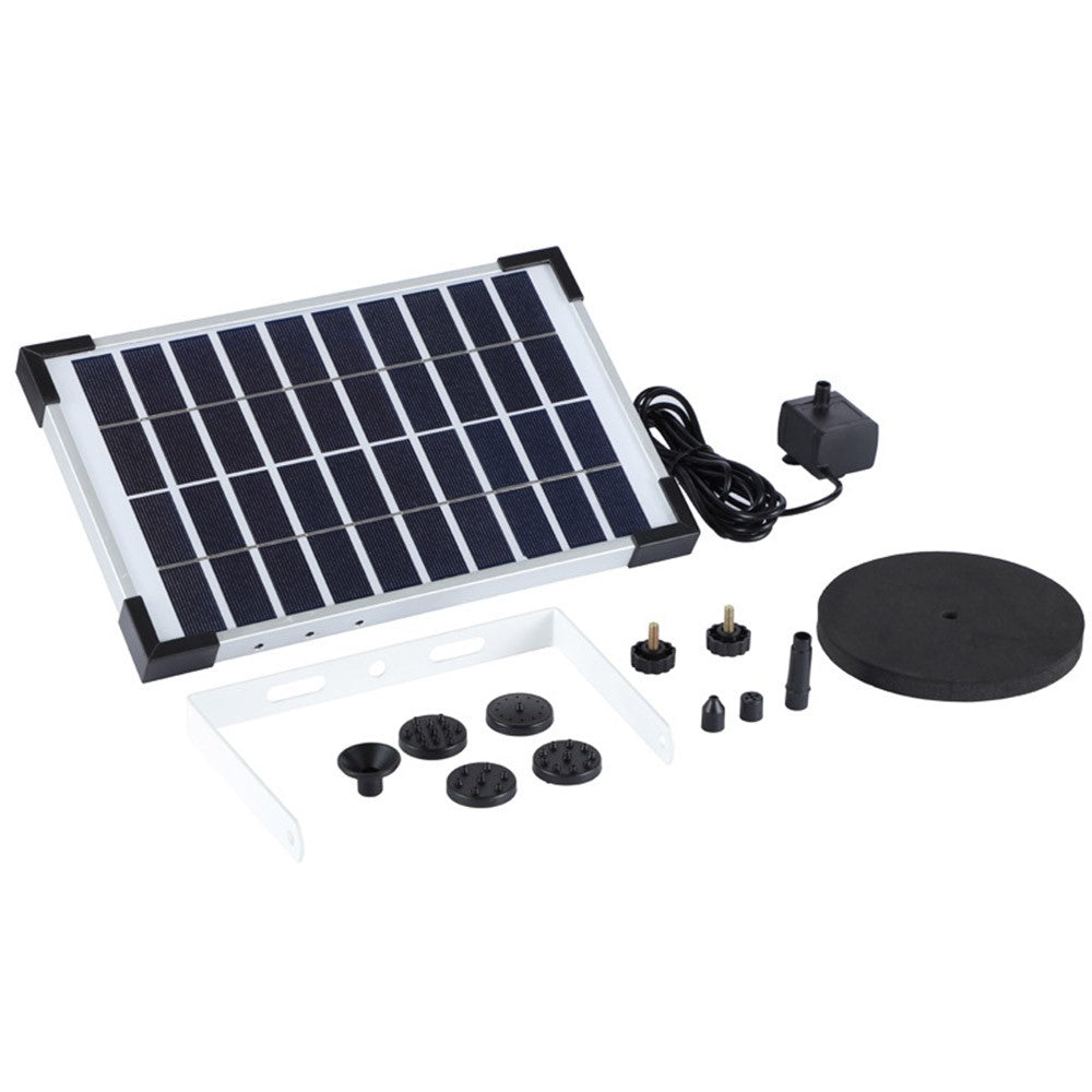 MEIERDE SF030 5W Stand Solar Fountain Outdoor Pool Water Feature Mini Fountain Solar Panel Bath Equipment for Garden Decoration