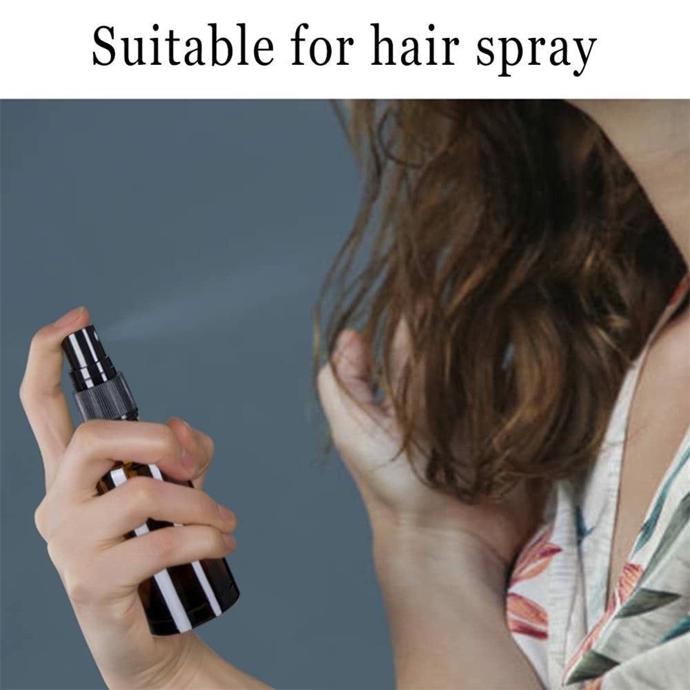 3Pcs 50ml Amber Glass Spray Bottle UV Protection Travel Fine Mist Sprayer for Oils Perfumes
