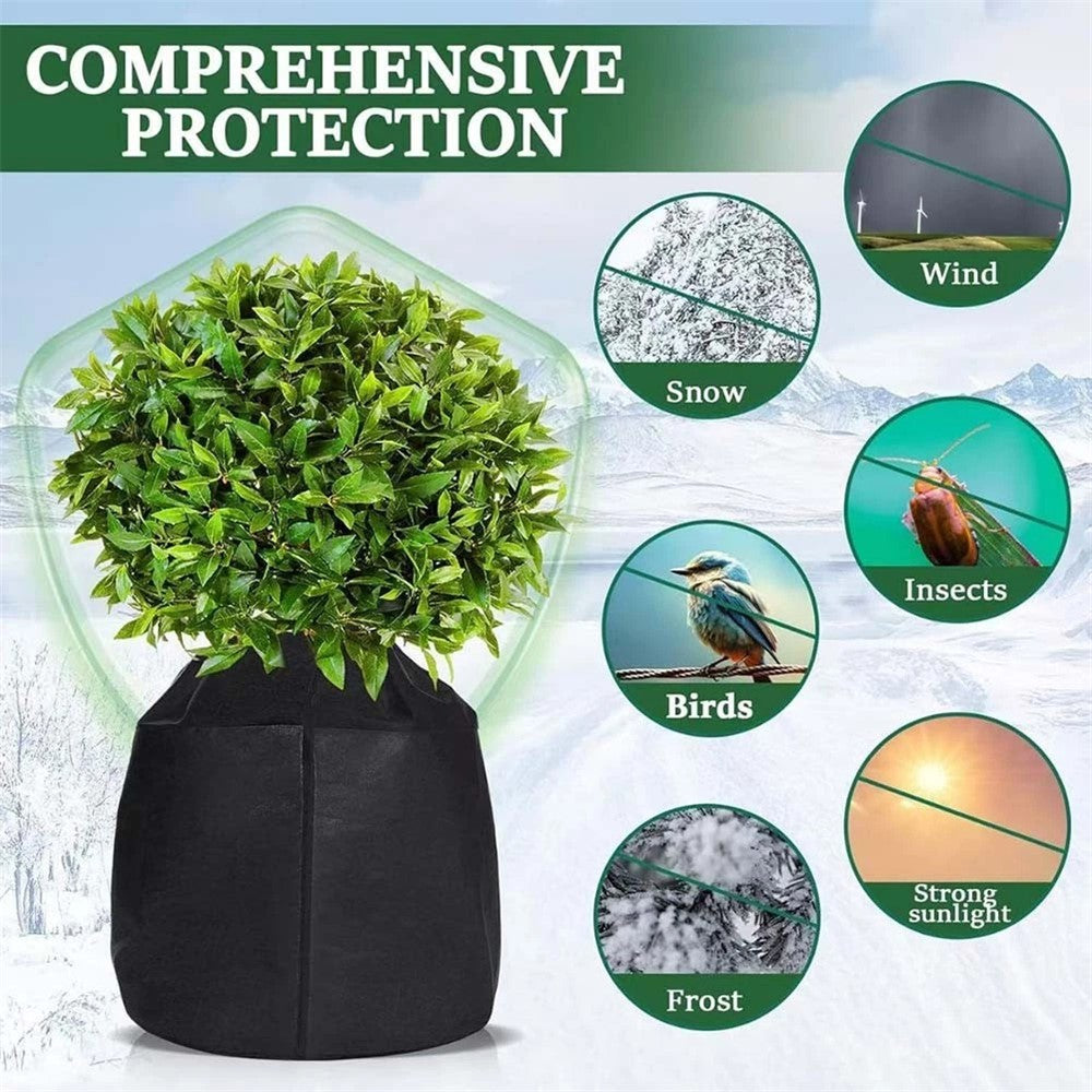 Plant Protection Cover for Winter Gardening 65 x 70cm Breathable Insulated Tree Shrub Frost Guard Reusable