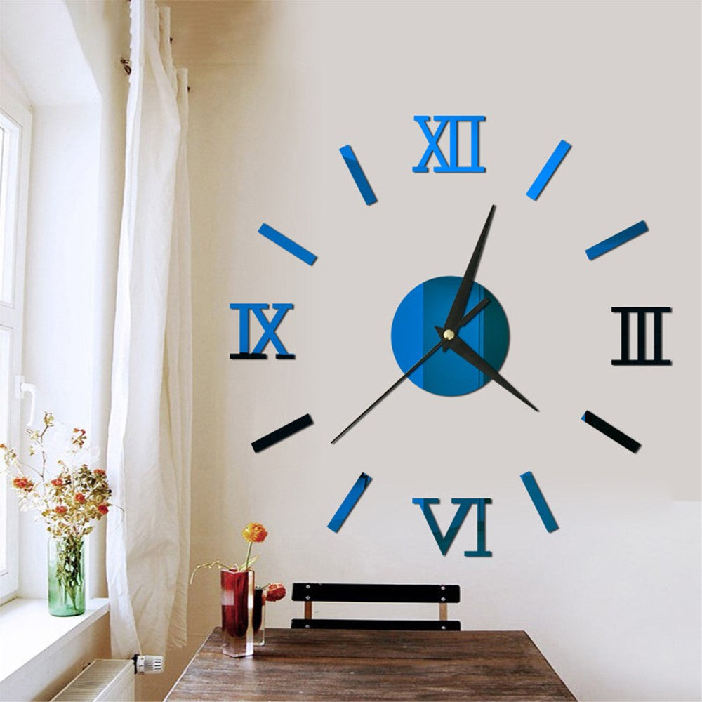 Mirror Wall Stickers DIY Home Decoration Wall Clocks Sticker