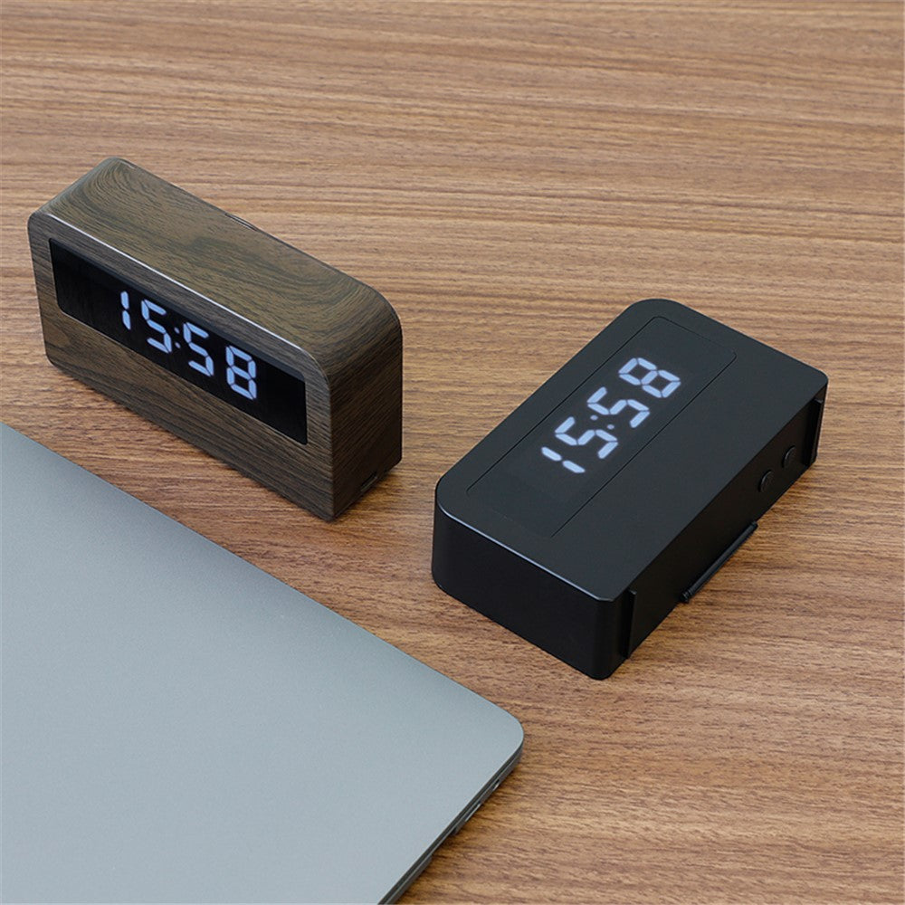 Y1 Creative Book-shaped Light Clock Time Display USB Rechargeable Smart Clock