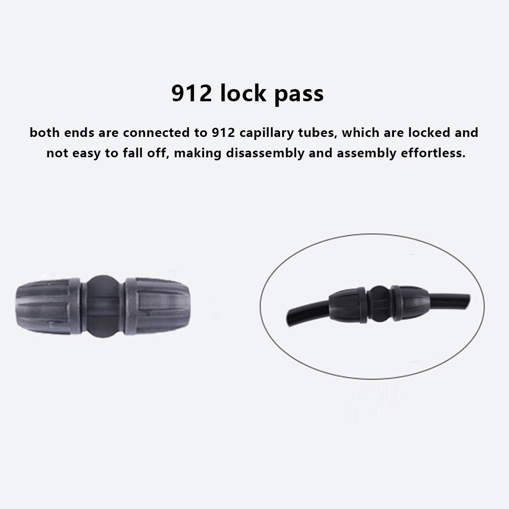 100Pcs Garden Irrigation Tube Fitting Connector Lawn Water Hose Coupler