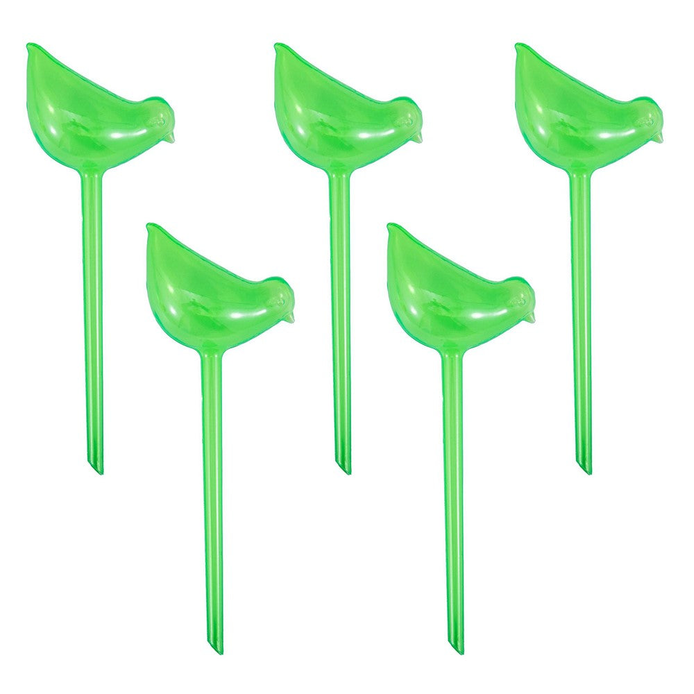 5Pcs 90ml Bird Shape Plant Waterer Automatic Watering Device PVC Drip Irrigation System, Size L