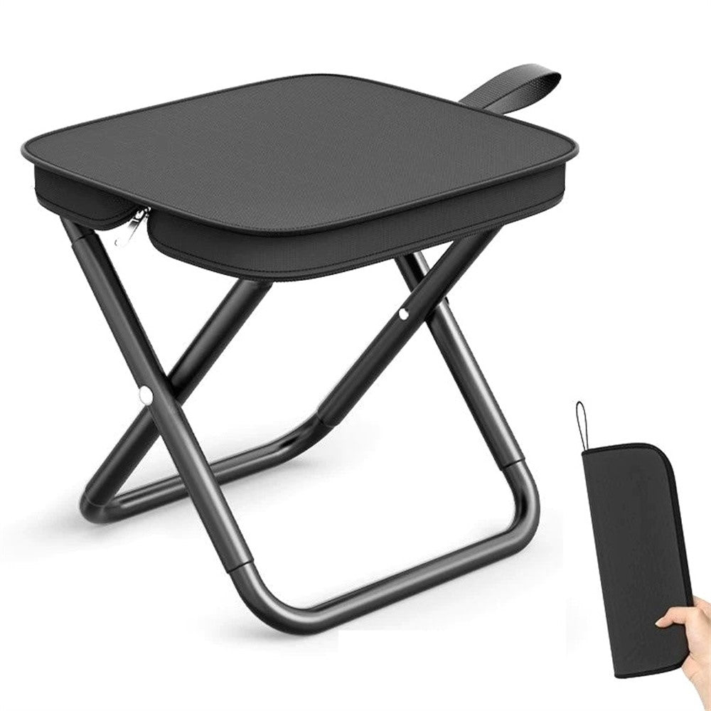 Portable Folding Stool Travel Fishing Camping Ultralight Clutch Bag Style Outdoor Seat