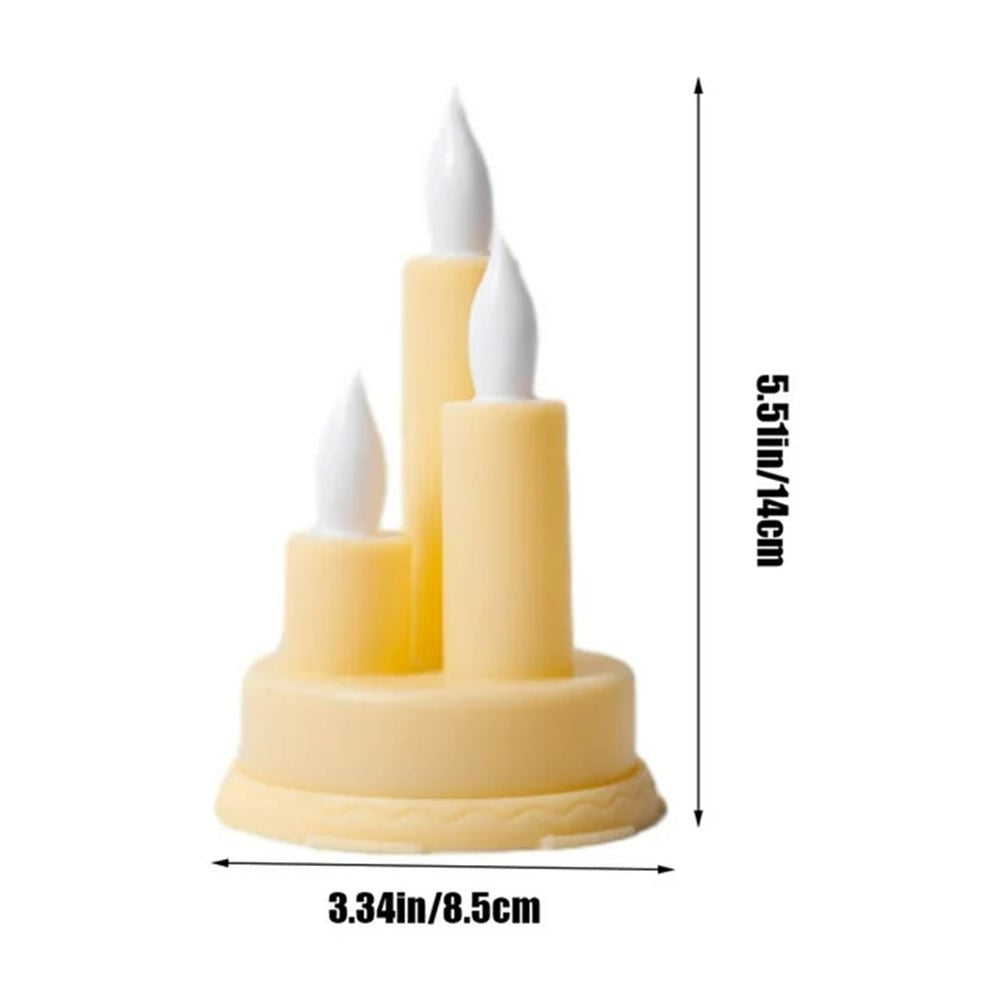 Electroplating LED Electronic Candle Light Rechargeable Flameless Candle Long Lasting for Party Home Decor