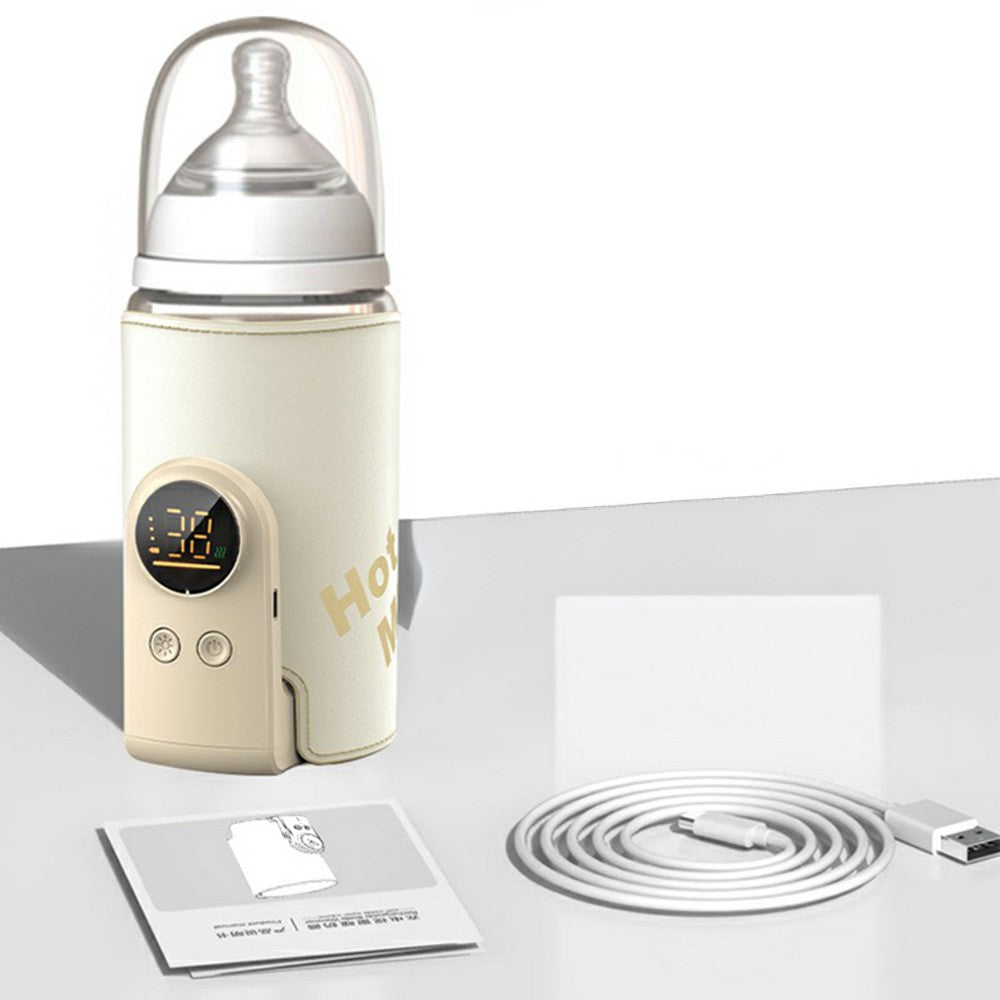 8000mAh Bottle Warmer 360° Uniform Heating Milk Sleeve Smart Temperature Control Baby Bottle Warmer