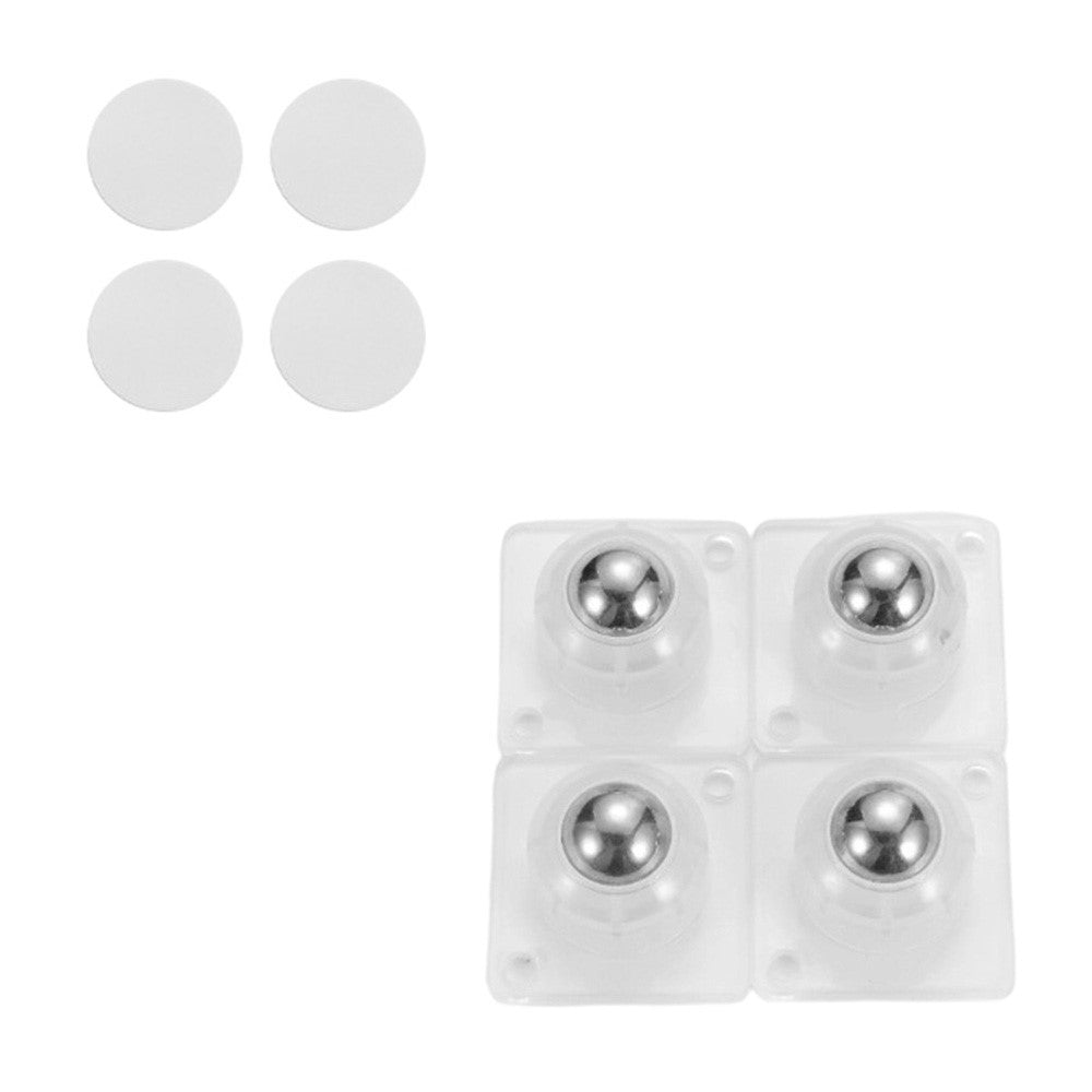 4Pcs 30x30mm Self-Adhesive Swivel Casters 20KG Load 360° Rotation Paste Caster Wheels for Furniture