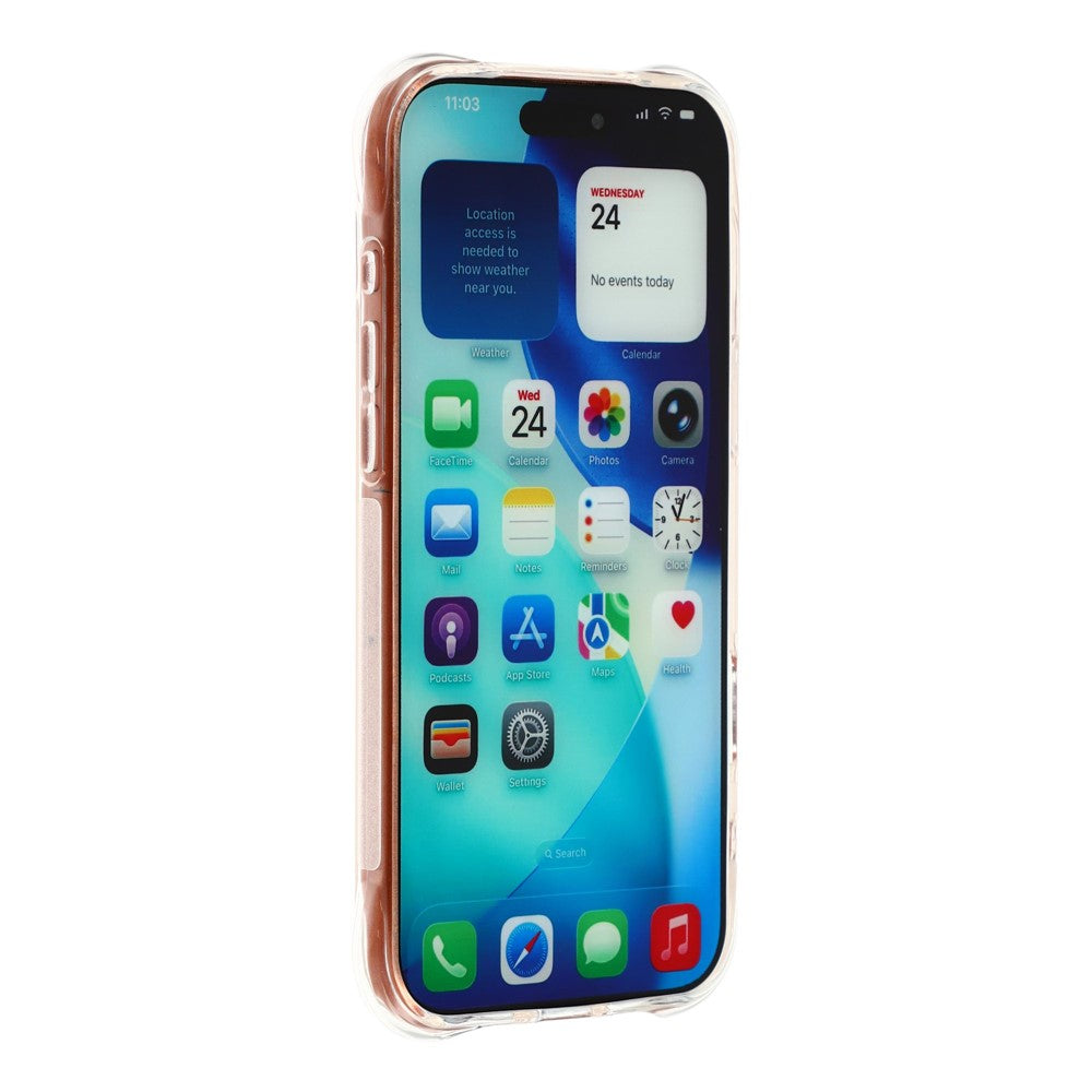 For iPhone 18 Pro / 17 Pro TPU Phone Case Non Slip Transparent Mobile Phone Cover