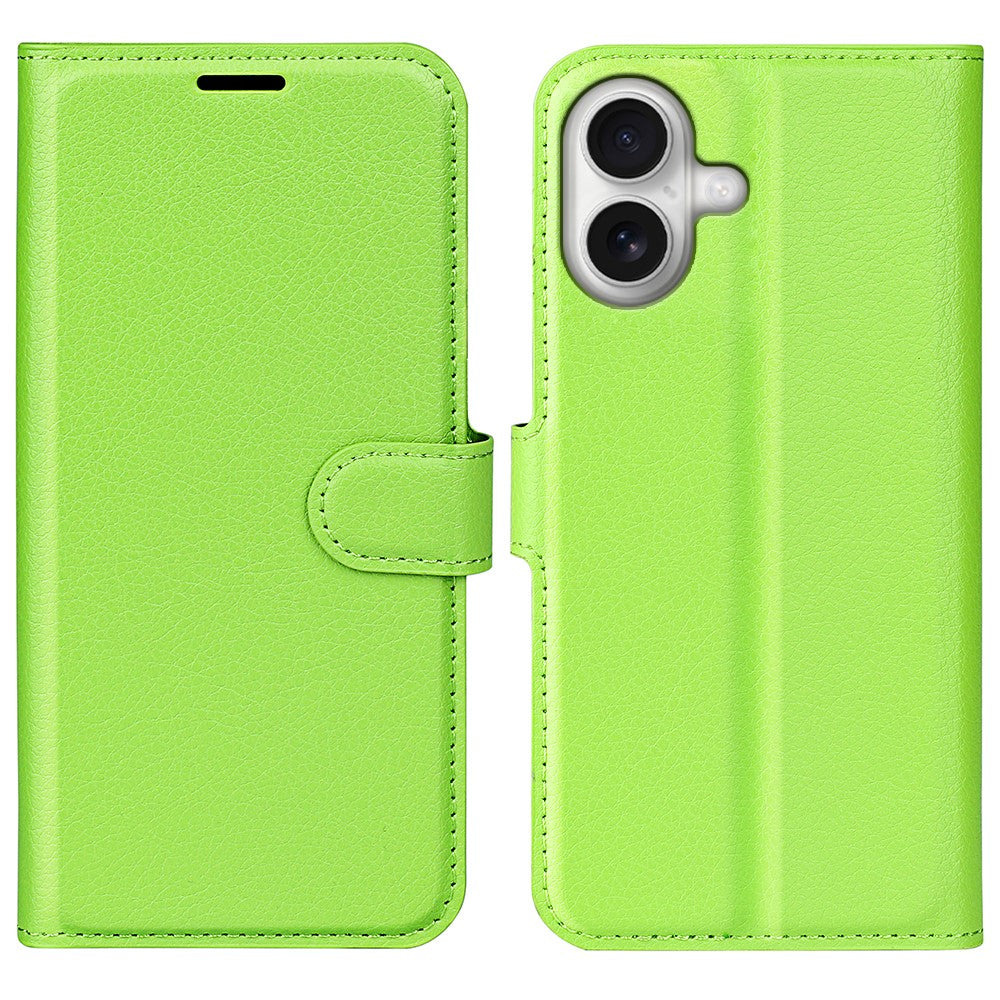 For iPhone 17 Case Litchi Texture Shockproof Leather Wallet Phone Cover