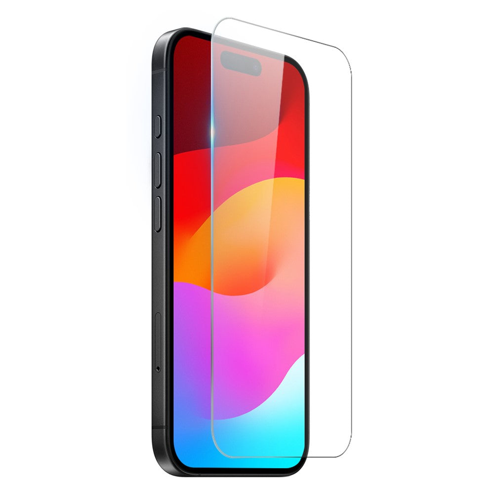 NORTHJO For iPhone 17 Case Shockproof TPU Clear Phone Cover with Tempered Glass and Camera Lens Film