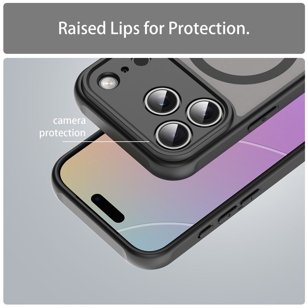 For iPhone 17 Pro Case Compatible with MagSafe Anti Drop PC + TPU Phone Cover