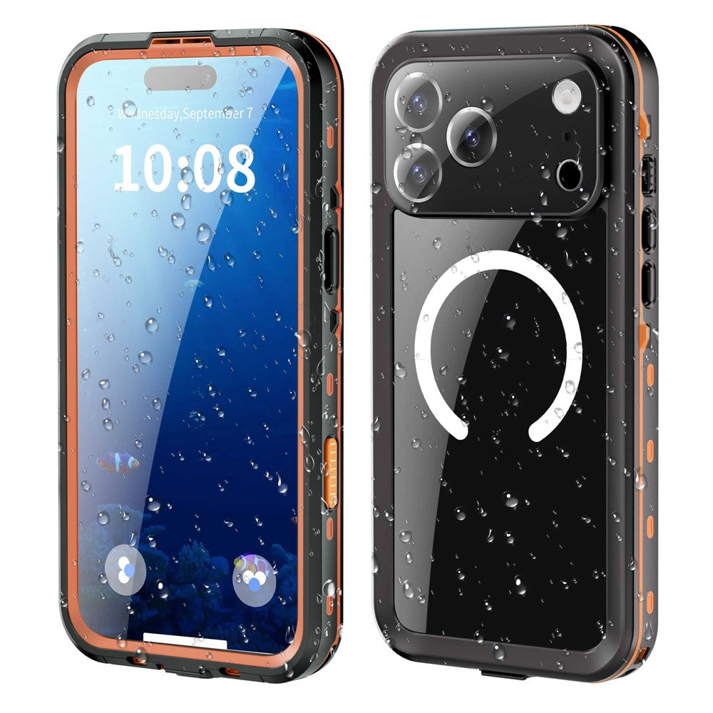 REDPEPPER Dot+ Series For iPhone 17 Pro Max Cellphone Case Compatible with MagSafe IP68 Waterproof Clear Back Phone Cover