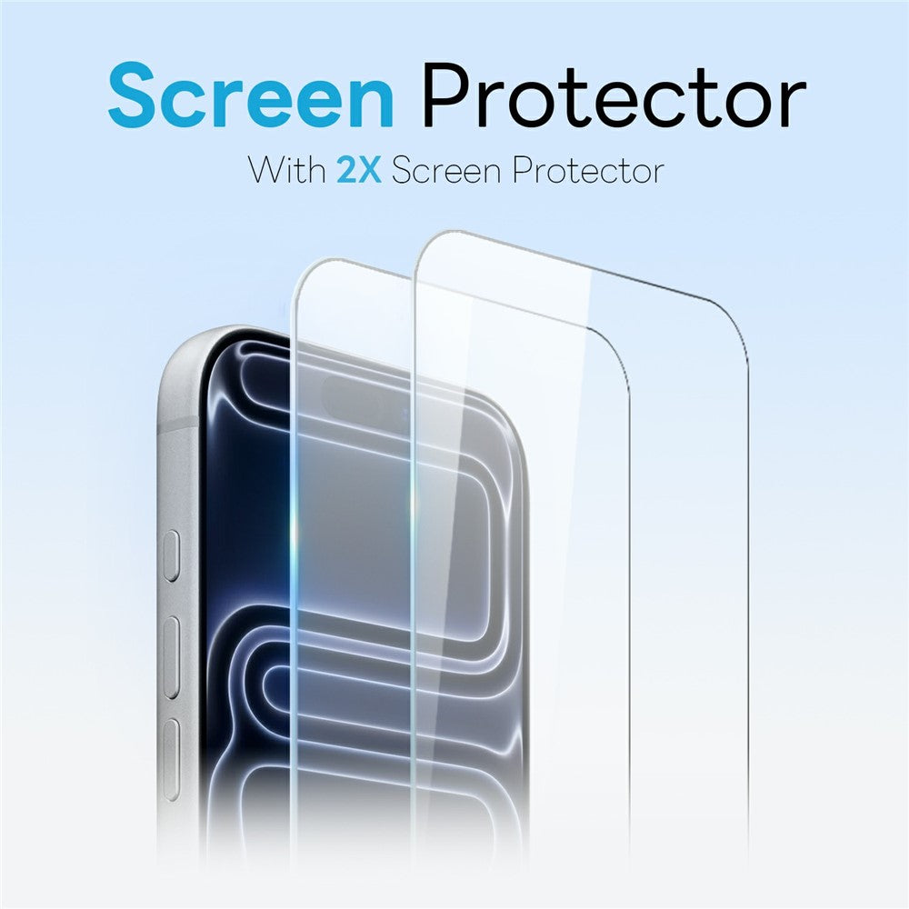 NORTHJO 5 in 1 Set for iPhone 17 Pro Magnetic Case PC + TPU Phone Cover with 2 Front Screen Protector + 2 Lens Film