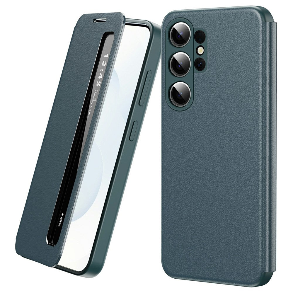 For Samsung Galaxy S26 Ultra Case Smart View Window Leather Phone Cover