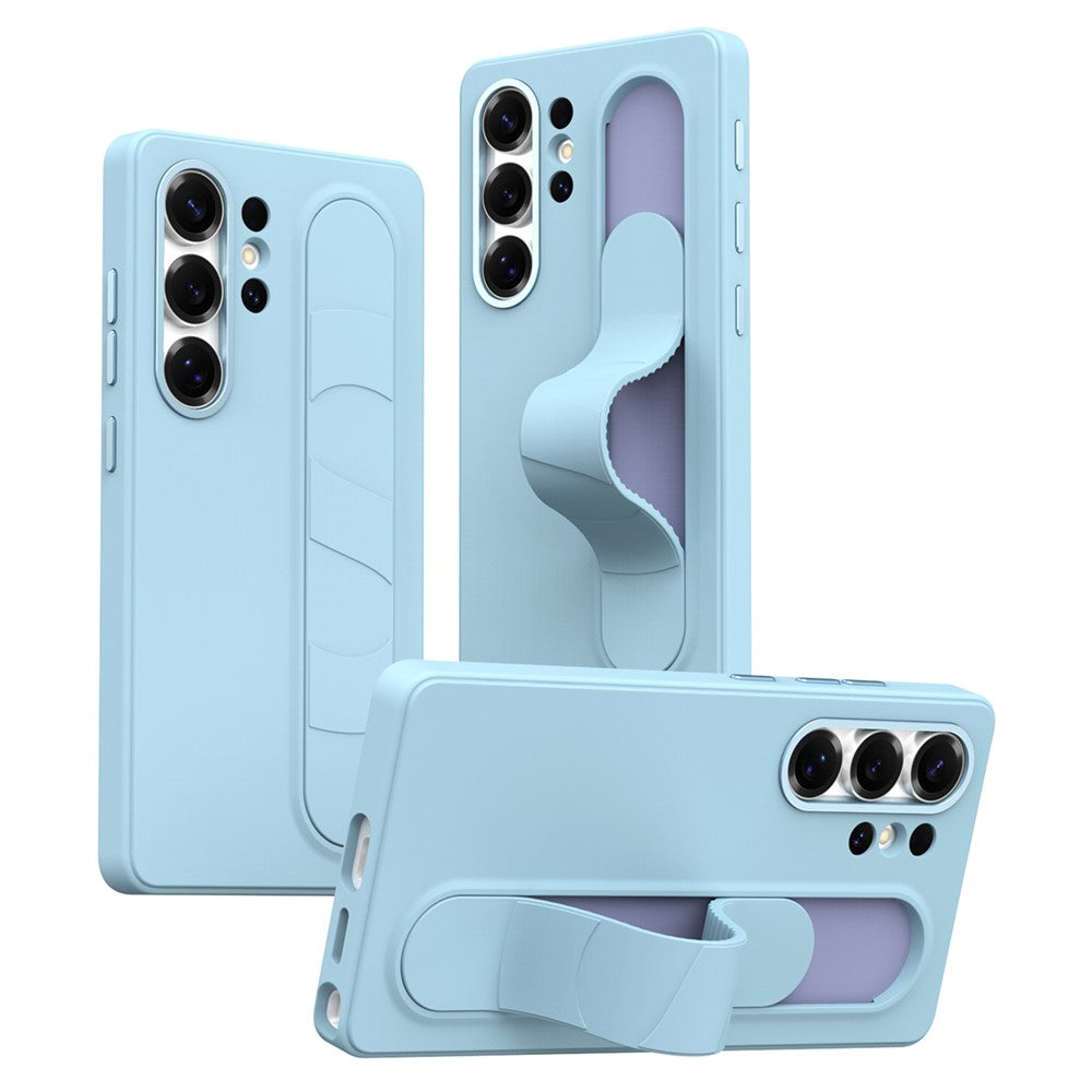 For Samsung Galaxy S26 Ultra Case Customizable Smart Key Control Wristband Kickstand PC + Silicone Phone Cover