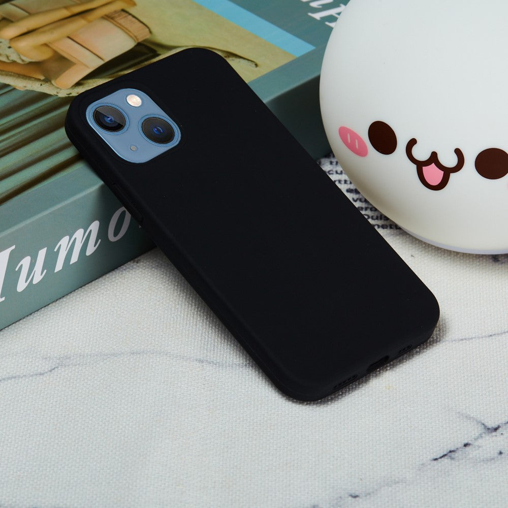 For iPhone 15 Flexible Liquid Silicone Phone Case Soft Lining Anti-drop Cover