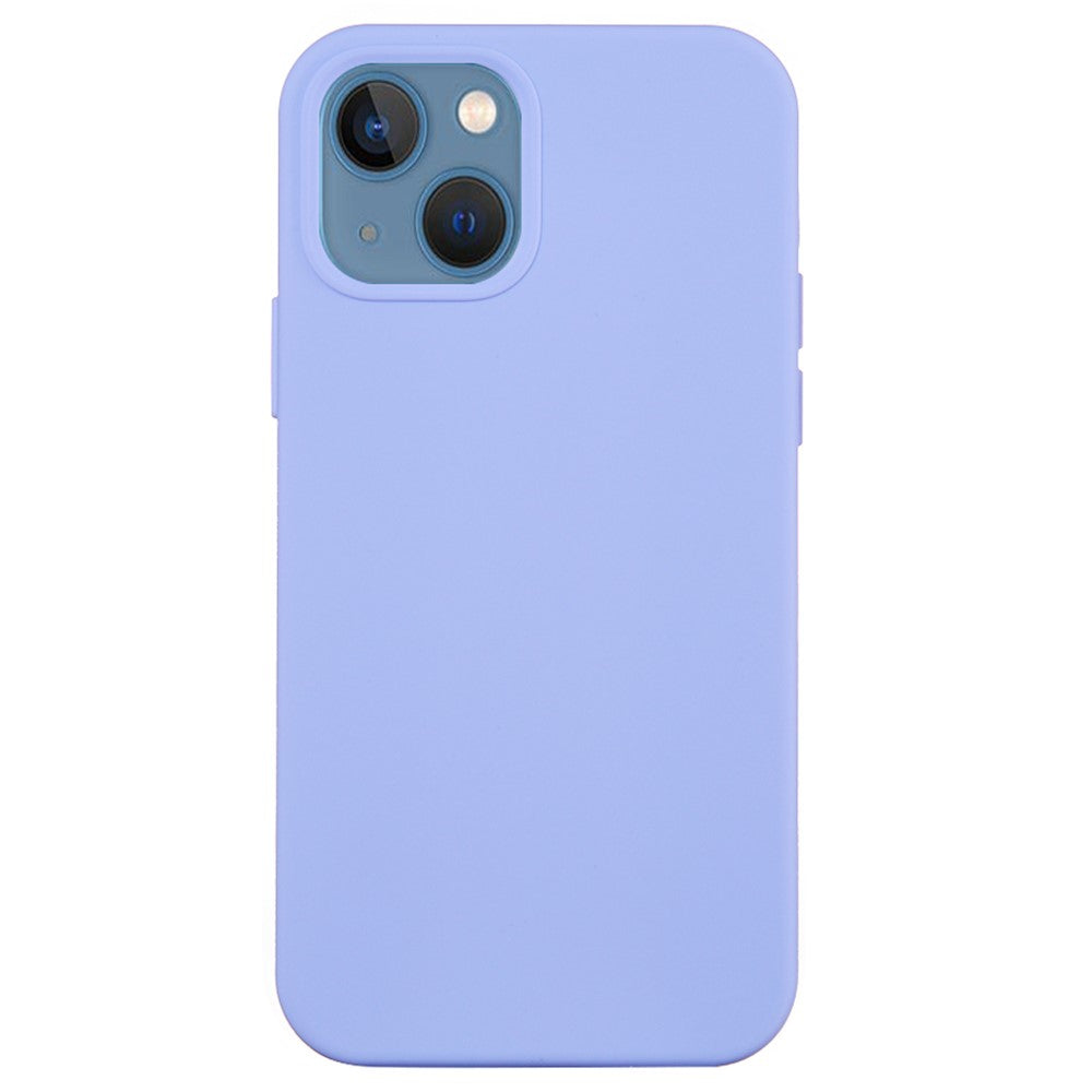 For iPhone 15 Flexible Liquid Silicone Phone Case Soft Lining Anti-drop Cover