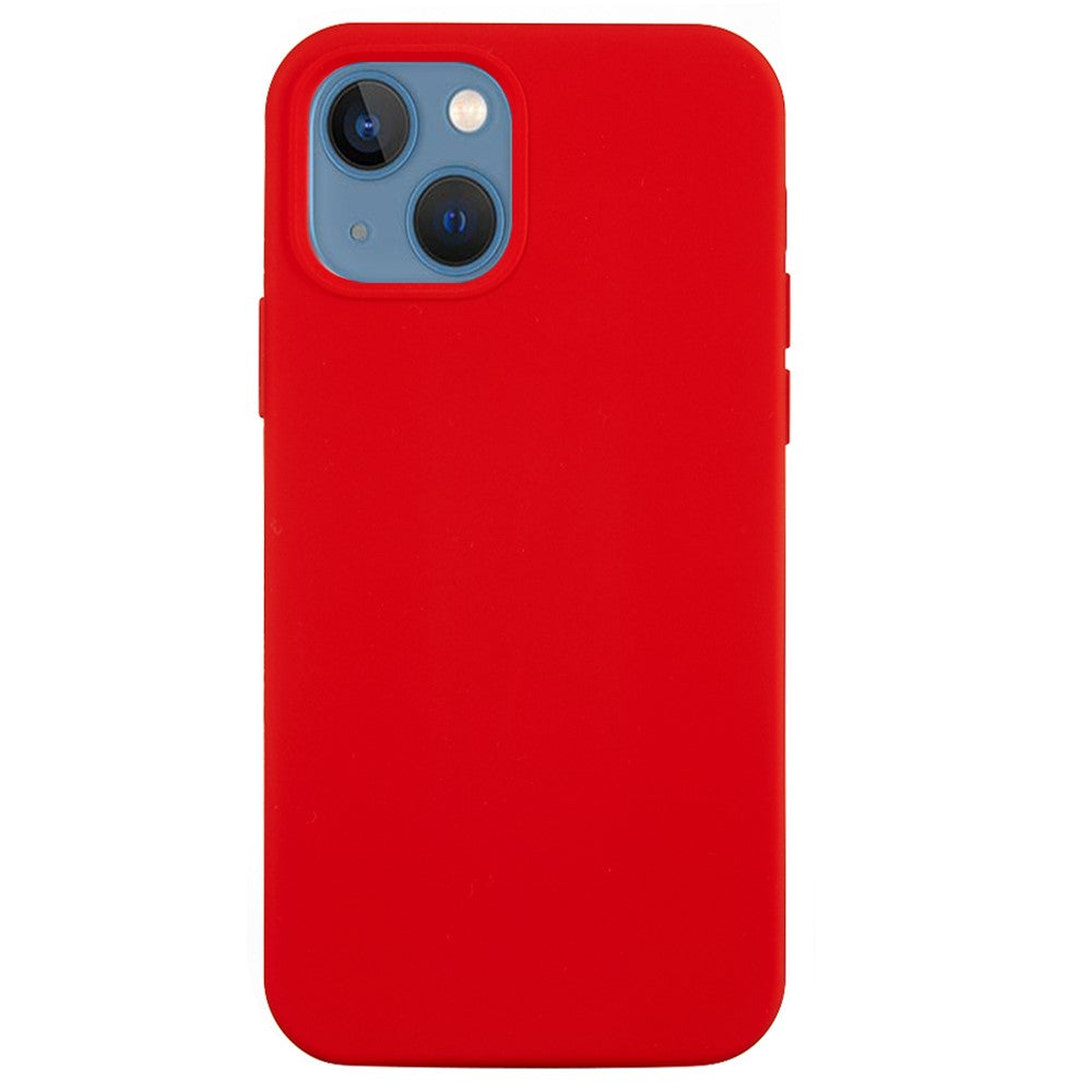 For iPhone 15 Flexible Liquid Silicone Phone Case Soft Lining Anti-drop Cover