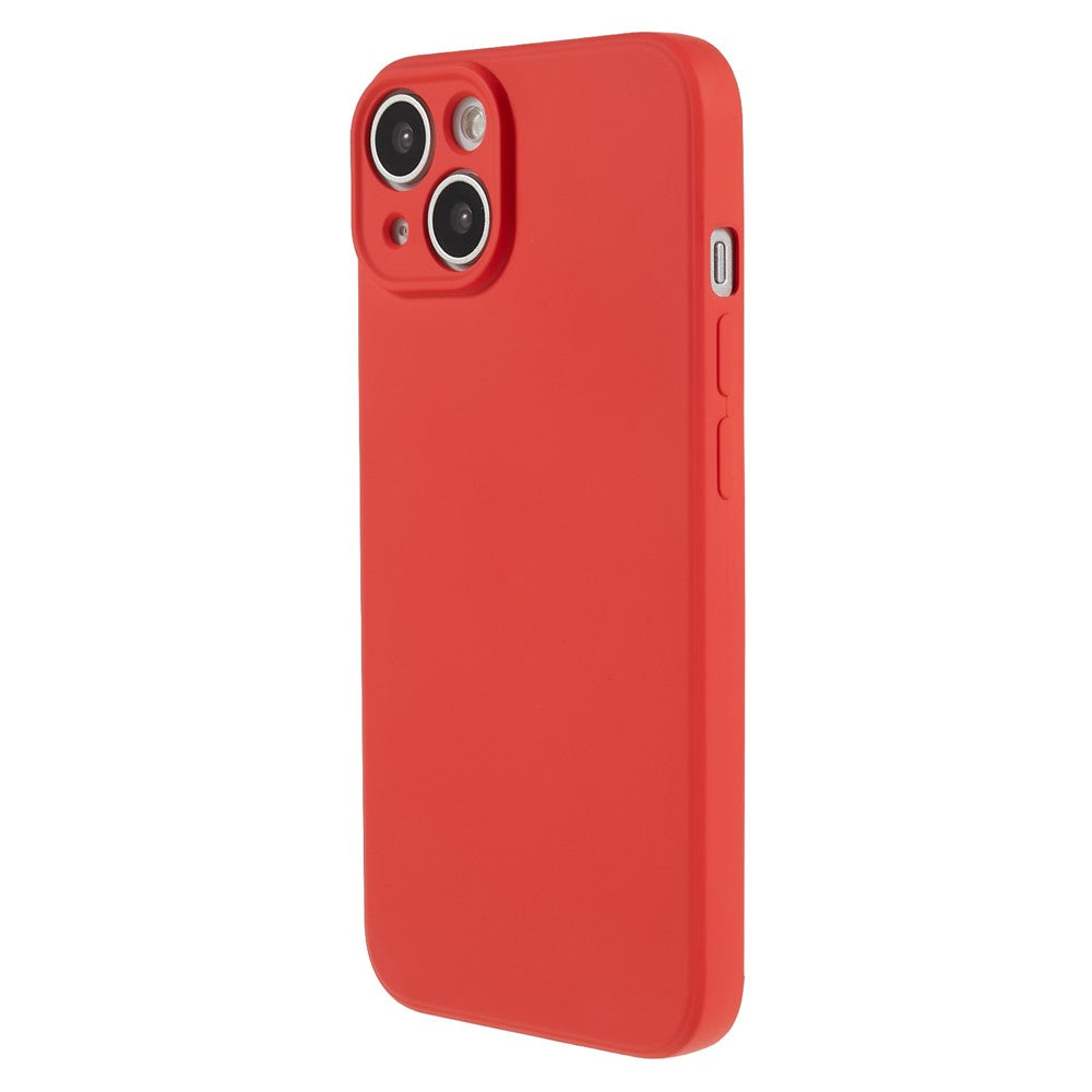 Fiber Lining Shell for iPhone 15 Candy Color Anti-Drop TPU Phone Case Rubberized Phone Cover