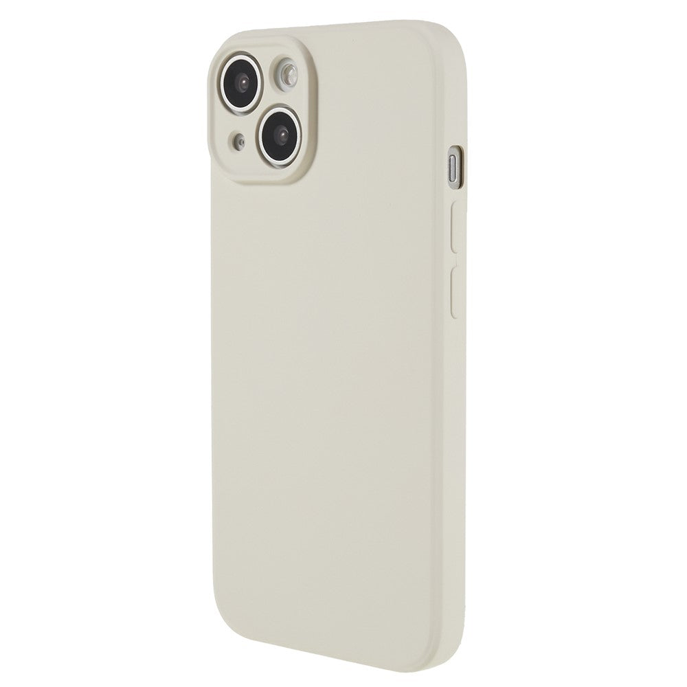 Fiber Lining Shell for iPhone 15 Candy Color Anti-Drop TPU Phone Case Rubberized Phone Cover