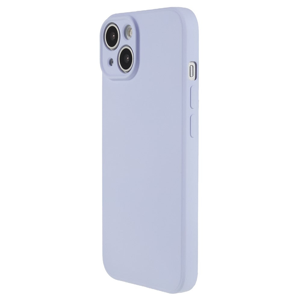 Fiber Lining Shell for iPhone 15 Candy Color Anti-Drop TPU Phone Case Rubberized Phone Cover