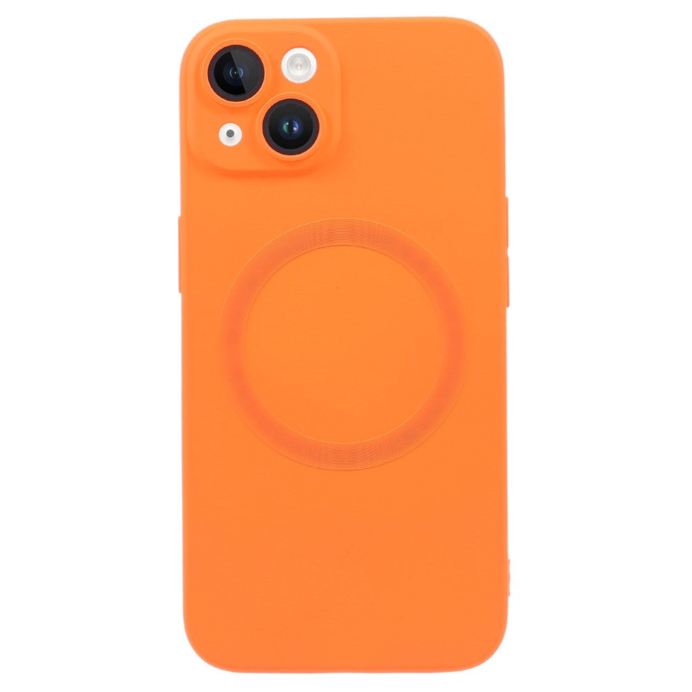 For iPhone 13 Magnetic Phone Case Compatible with MagSafe Anti-Scratch Liquid Silicone Cover with Camera Lens Protector