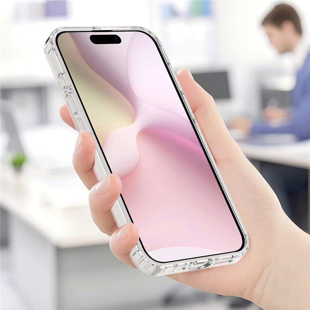 For iPhone 17e / 16e Clear Case Compatible with MagSafe TPU + Acrylic Phone Cover