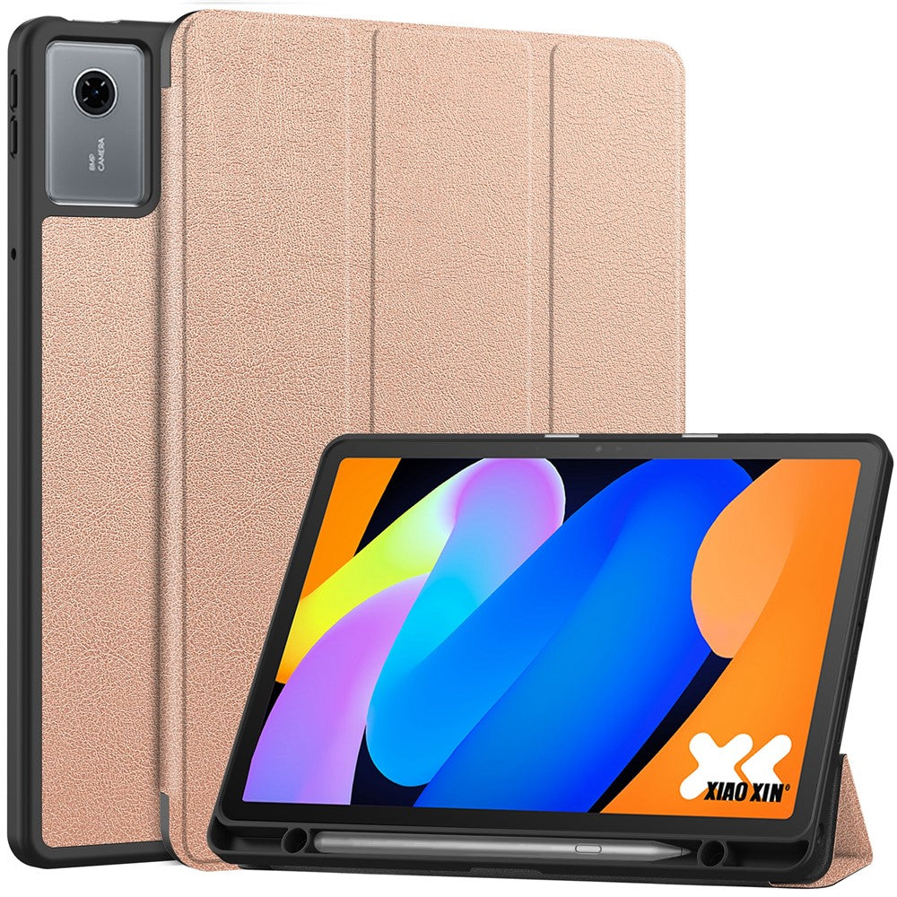 Hülle für Lenovo Tab K11 Gen 2 / Idea Tab / Xiaoxin Pad 11 2025 mit Stifthalter, stoßfest, Leder