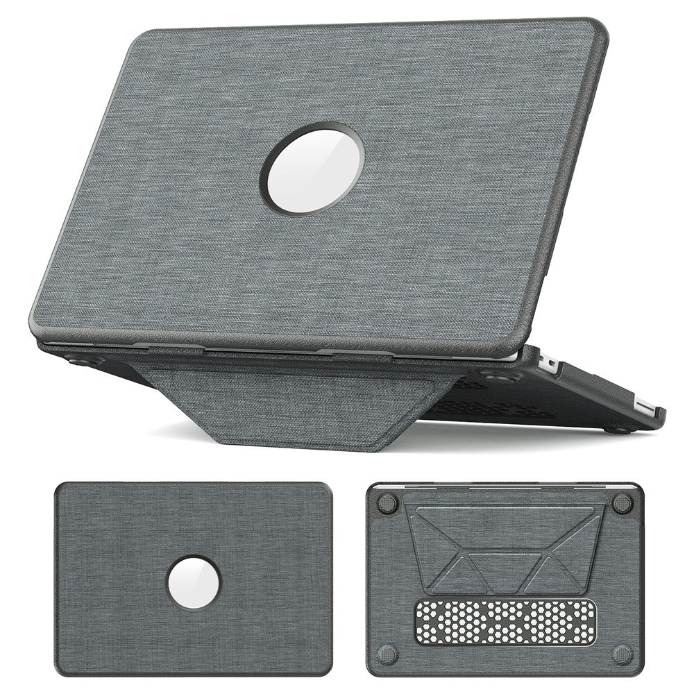 For MacBook Neo 13 inch (2026) Kickstand Case Laptop Cover with Logo View