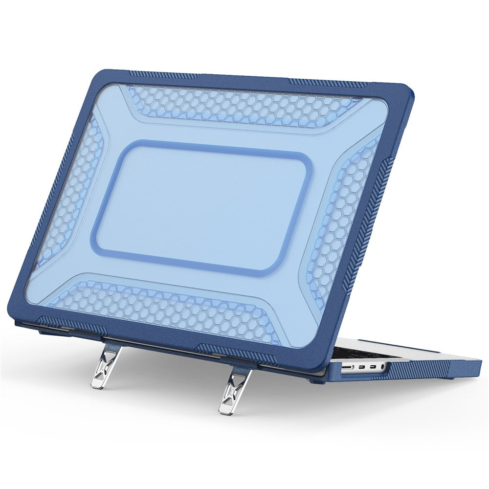 Protective Case with Metal Kickstand for MacBook Pro 14 inch (2026) / (2025) / (2024) / (2023) / (2022) / (2021) Honeycomb Cooling Design PC+TPU Laptop Cover