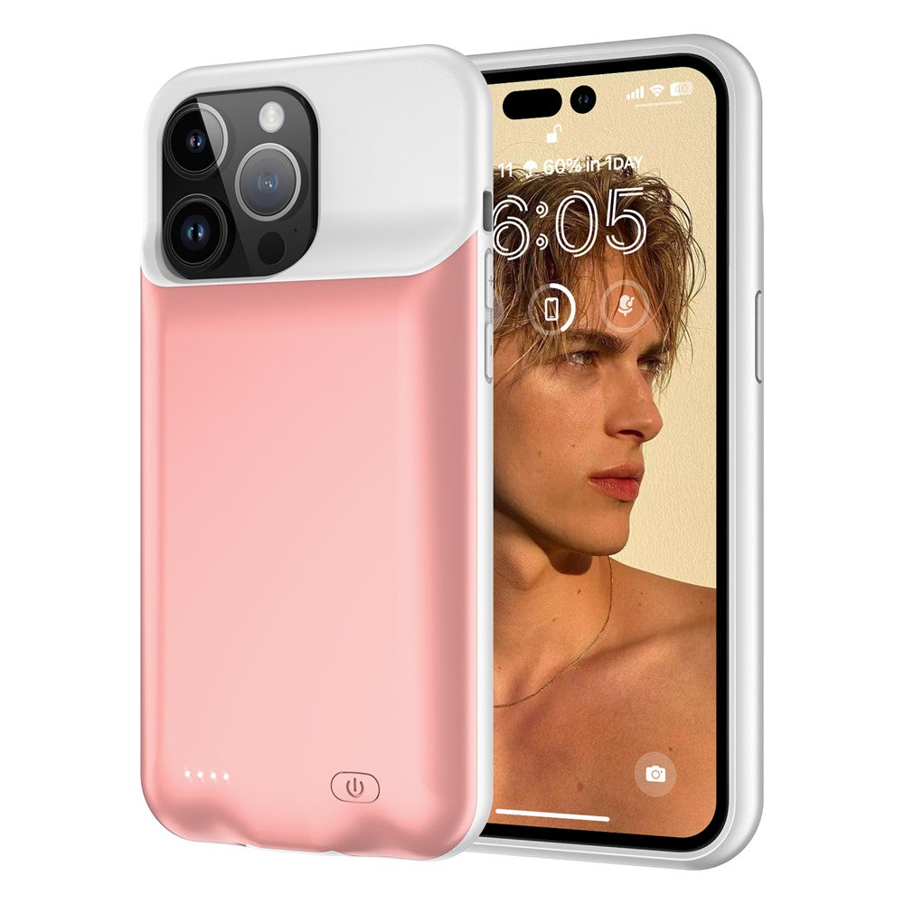 D98 Battery Case for iPhone 15 Pro Max , 8500mAh Extended Rechargeable Charging Phone Case