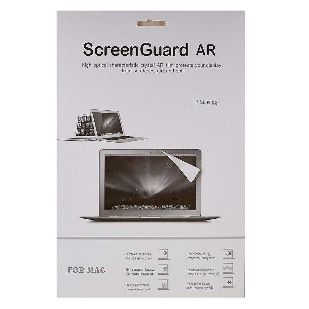 For MacBook Air 13 inch (2025) / (2024) / (2022) M2 A2681 Screen Protector High Definition Full Cover Anti-Scratch Laptop Screen Film