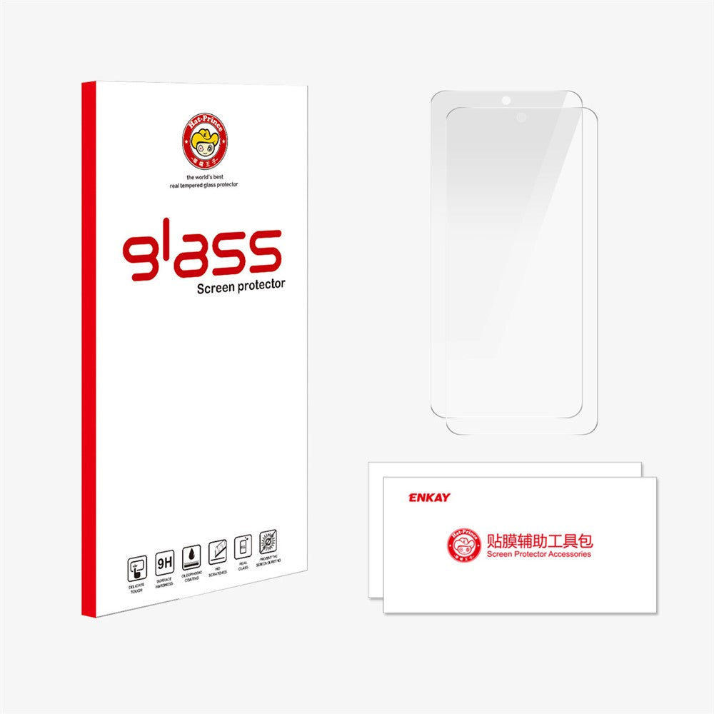 ENKAY HAT PRINCE Displayschutzfolie für Samsung Galaxy A36 5G / A56 5G – 2 Stück, 9H Härte, Glasfolie