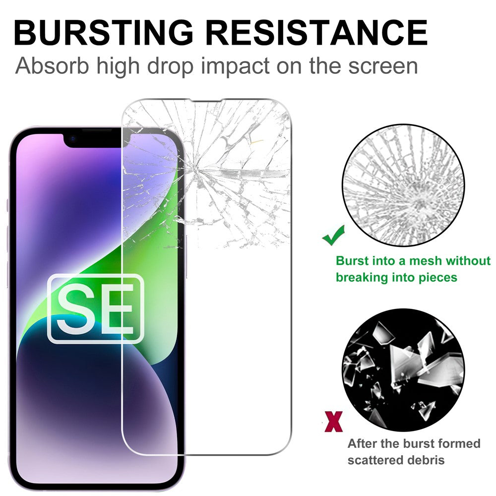 For iPhone 17e / 16e Screen Protector HD Tempered Glass Film 2.5D