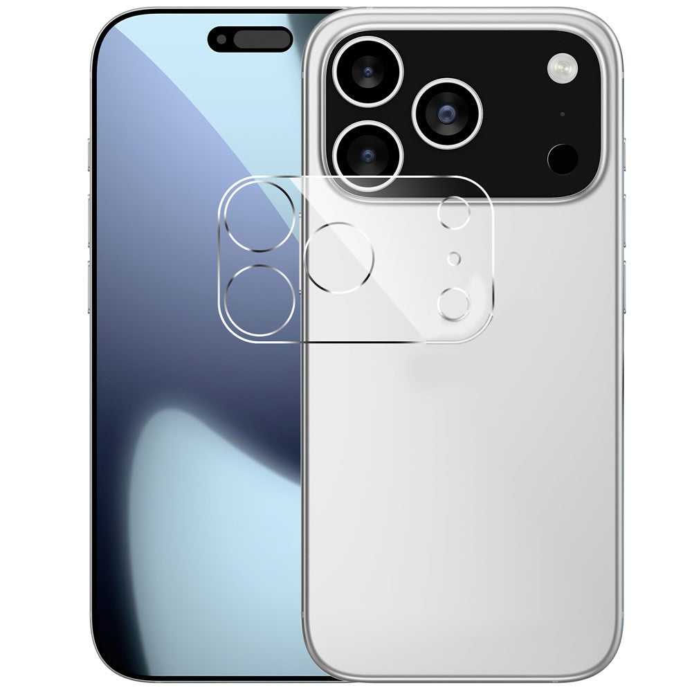 For iPhone 17 Pro Camera Lens Protector Arc Edge Clear Tempered Glass Film