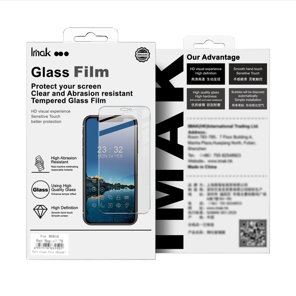 IMAK H Series For OnePlus Ace 6T 5G / Ace 6 5G / 15R 5G Tempered Glass Screen Protector Easy Installation Film with Auto Dust-Remove Tool