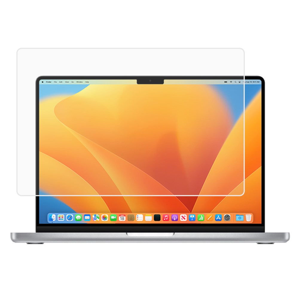 For MacBook Pro 16 inch (2023) A2780 Laptop Screen Protector 0.3mm Arc Edge Tempered Glass HD Clear Film