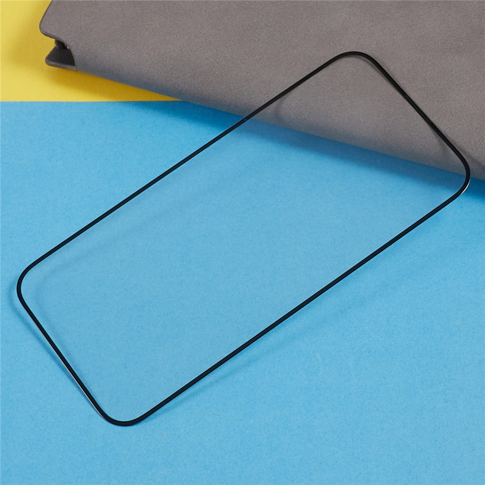 For iPhone 15 Silk Printing Screen Film 20D Tempered Glass Full Glue Complete Screen Covering Protector