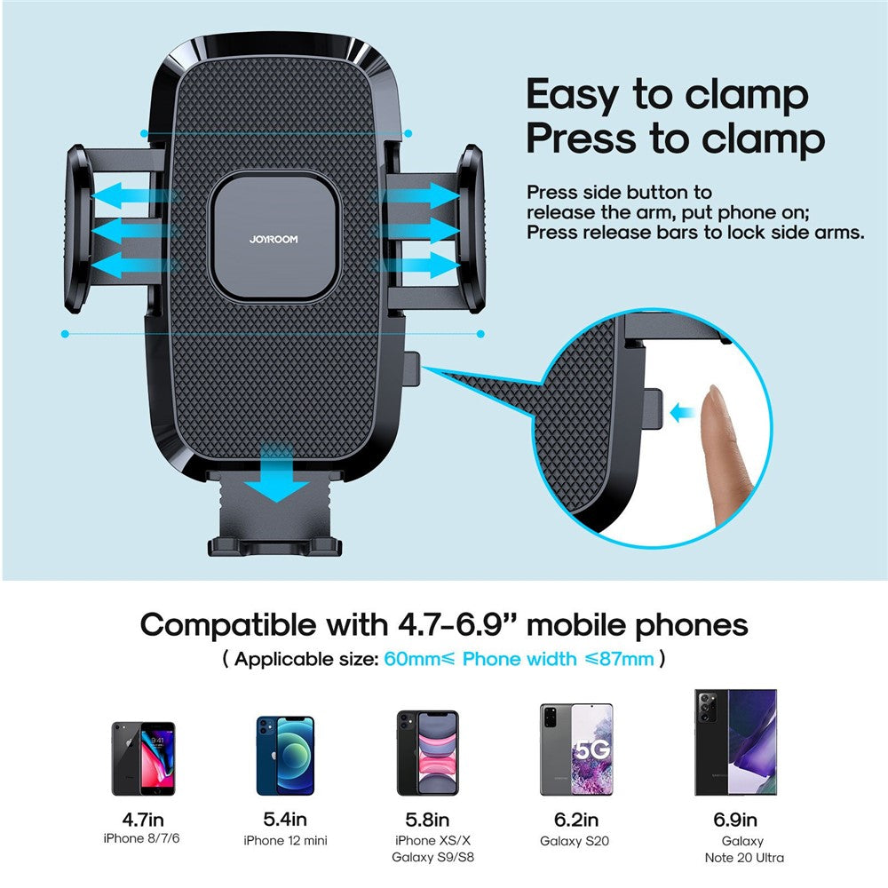 JOYROOM JR-ZS259 Air Vent Hook Car Mount 360 Degree Bracket Holder for 4.7-6.9inch Mobile Phone