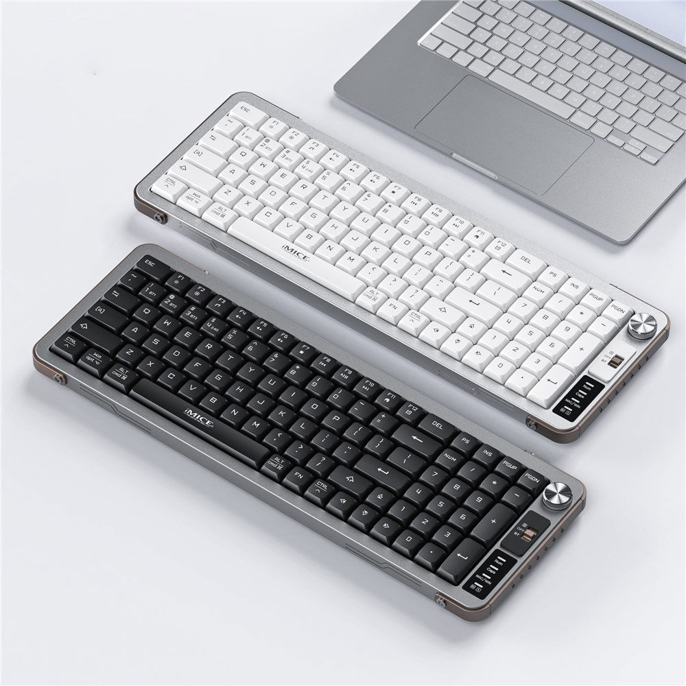 IMICE AN-800 99 Keys 2.4G + Bluetooth-compatible Wireless Keyboard Scissor Switch Rechargeable Keyboard