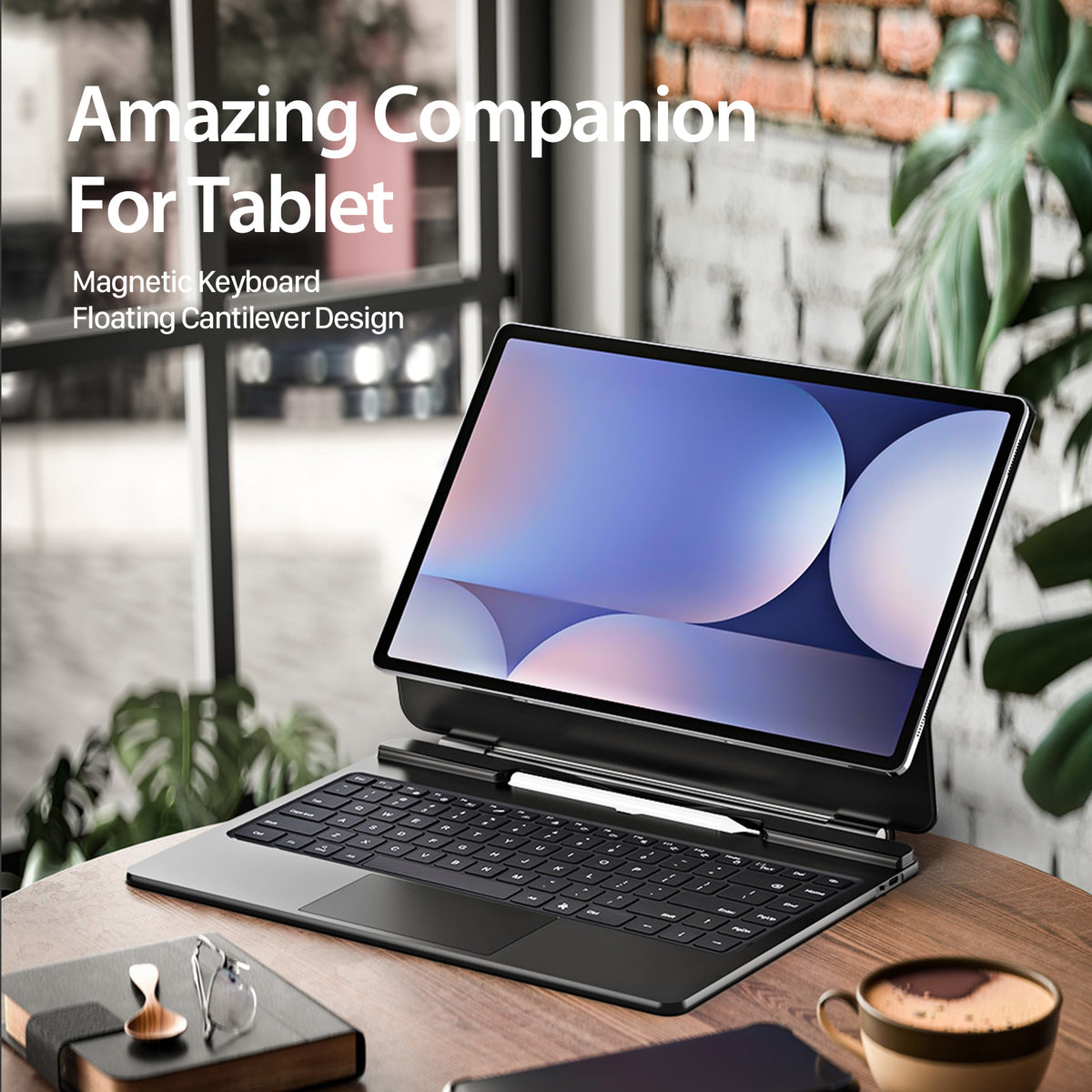 DUX DUCIS For Samsung Galaxy Tab S11 Ultra Bluetooth-compatible Keyboard Leather Case with Magnetic Floating Stand