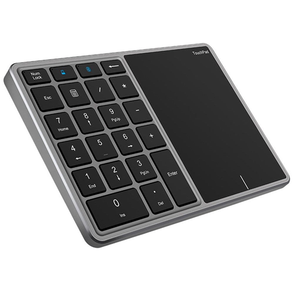 BT-14 Bluetooth-compatible / 2.4G Wireless Mini Numeric Keyboard Computer Laptop Keypad with Touchpad