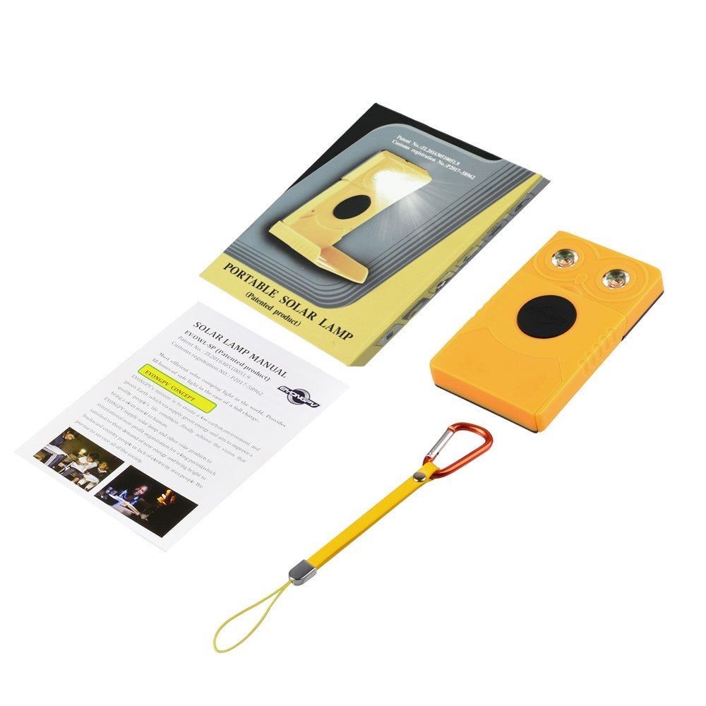 EYONGPV OWL-SP Solar Power Bank 1400mAh Outdoor Camping Emergency Portable Charger Solar Lamp
